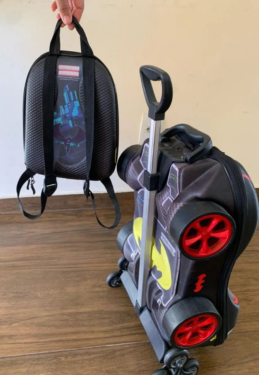 Mochila Escolar e Lancheira do Batman  - Foto 3