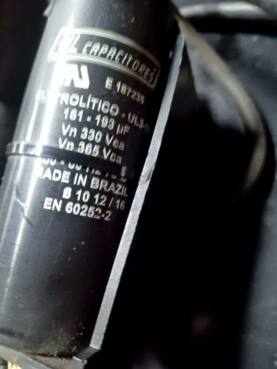 Caixa partida compressor, capacitor 