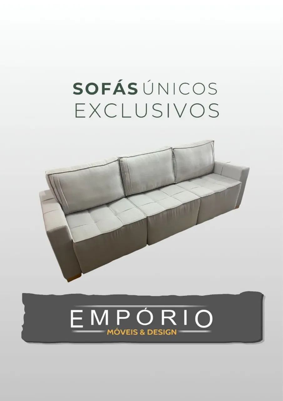 Sofá Marrocos retrátil molas enssacadas