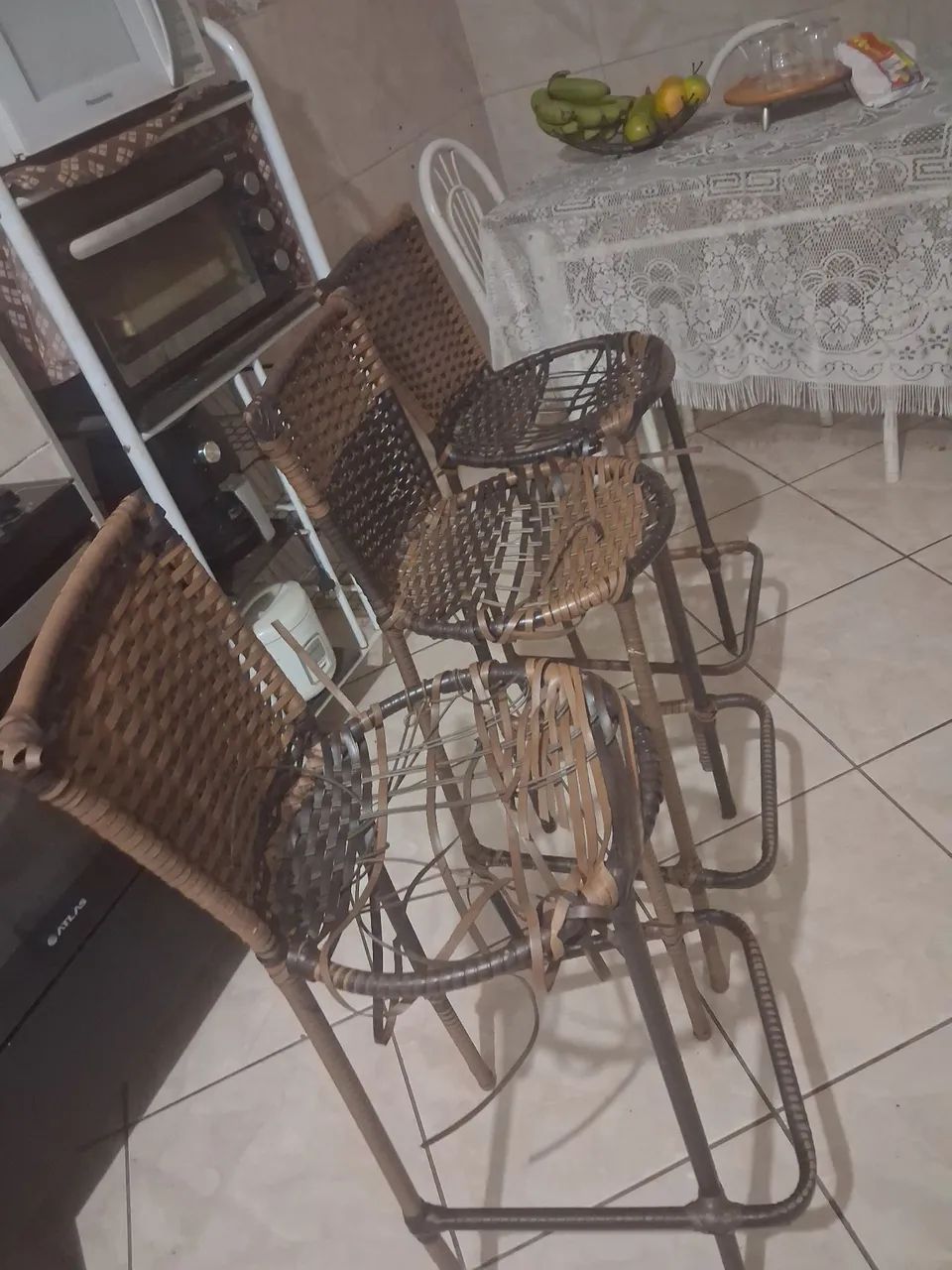 Banquetes desgastadas 70 centimentros