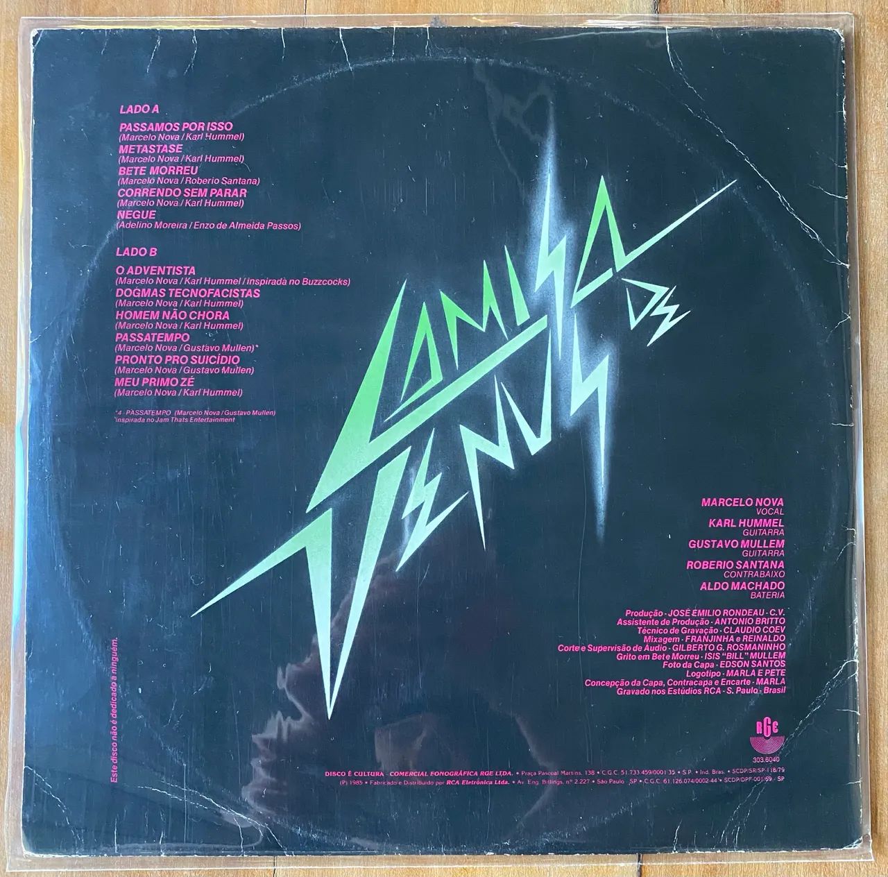 Disco de vinil (LP) Camisa de Vênus - 1985 - Foto 2