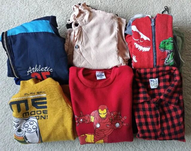 Lindo Lote de Roupas Para Meninos - Tam: 6 Anos