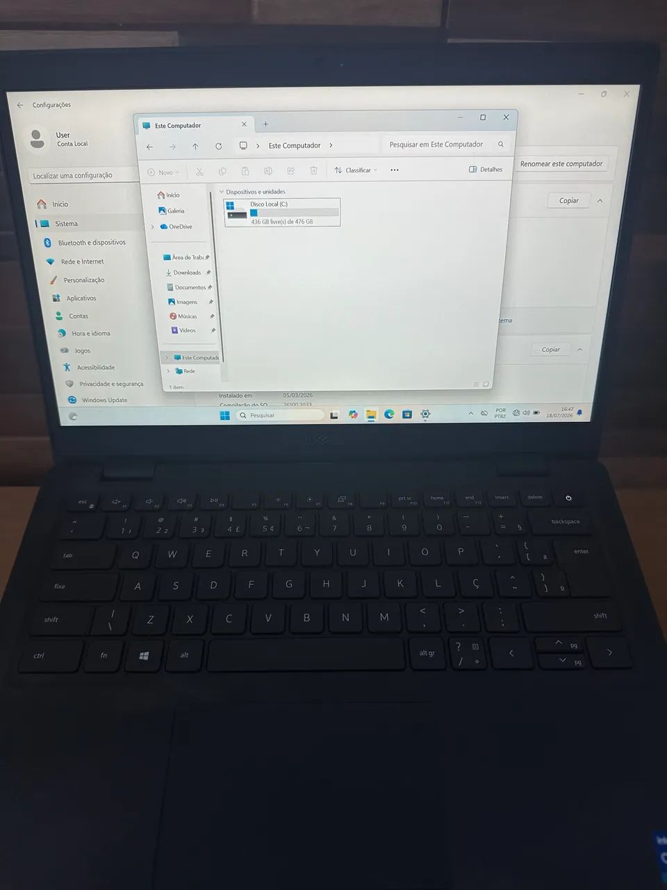 Notebook Dell i7 16 de ram - Foto 2