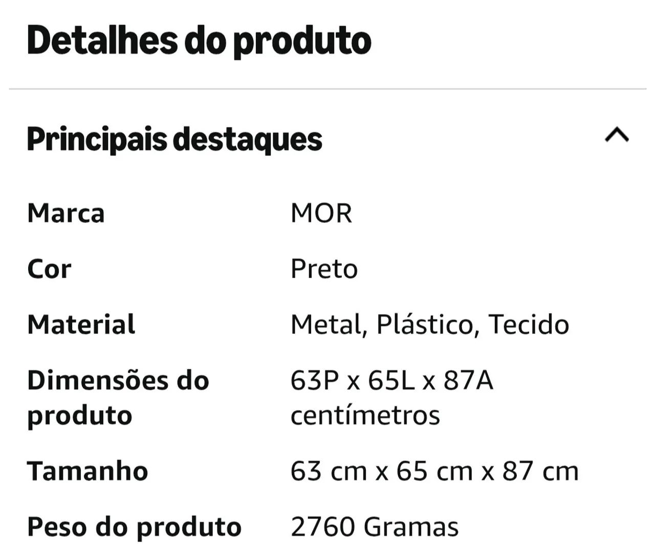 Mor - Cadeira Oversize Alumínio Preta - Foto 5