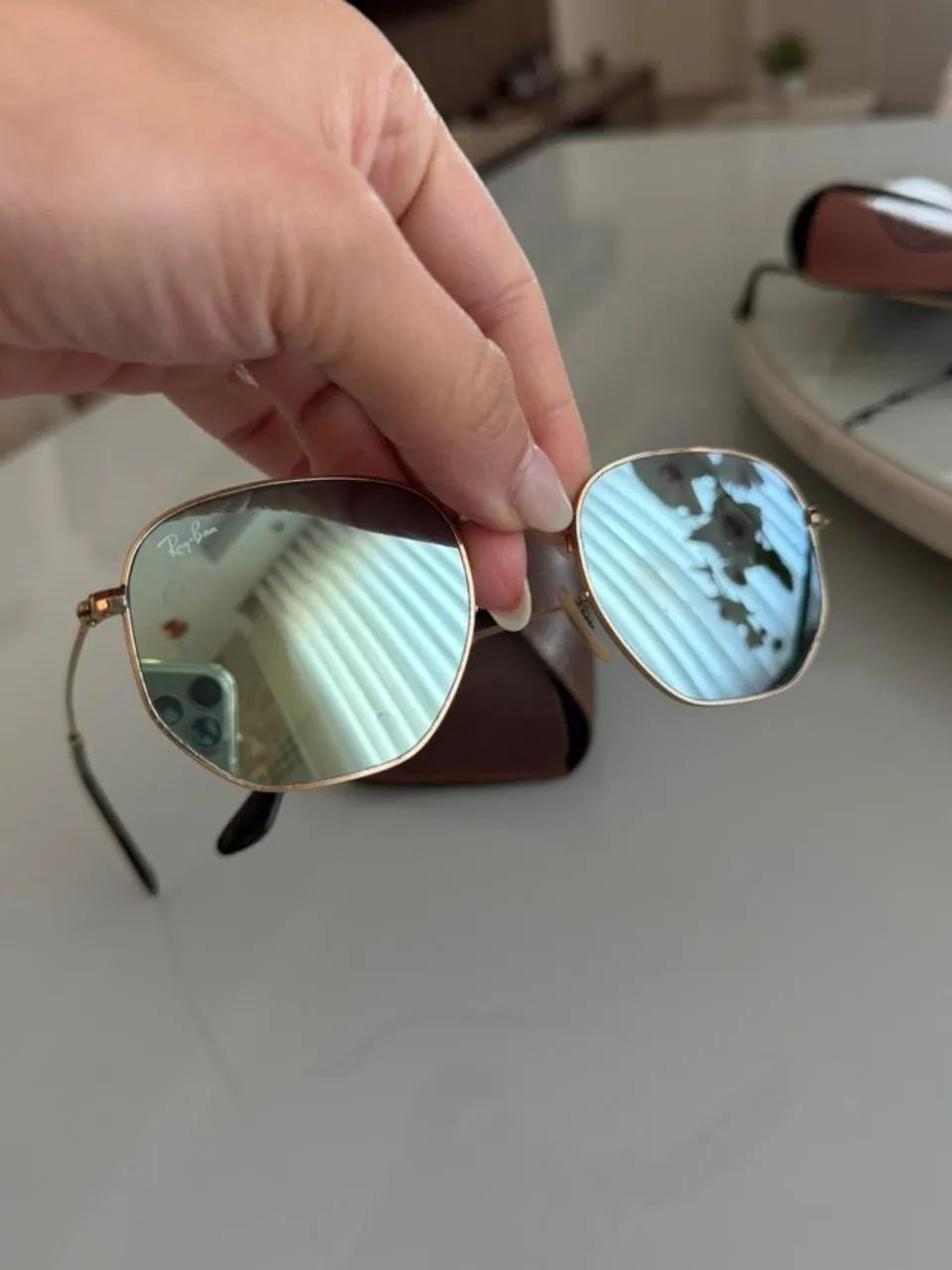 RAY-BAN HEXAGONAL ORIGINAL - LENTE ESPELHADA - Foto 2