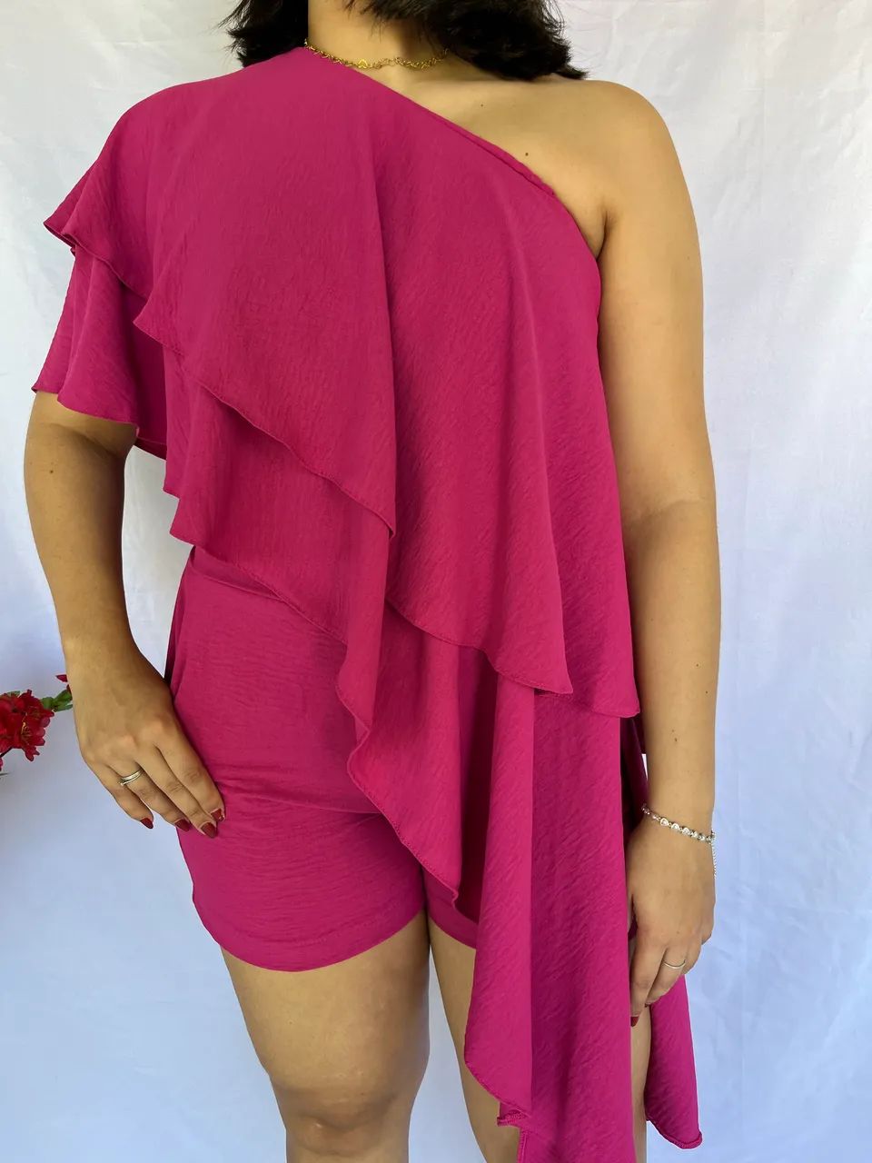 Conjunto ROSA - blusa e short  - Foto 3