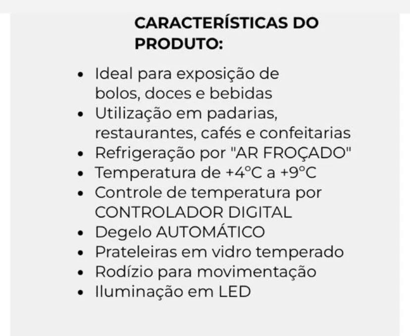 Vendo Vitrine Refrigerada. Nova, NUNCA foi usada - Foto 3