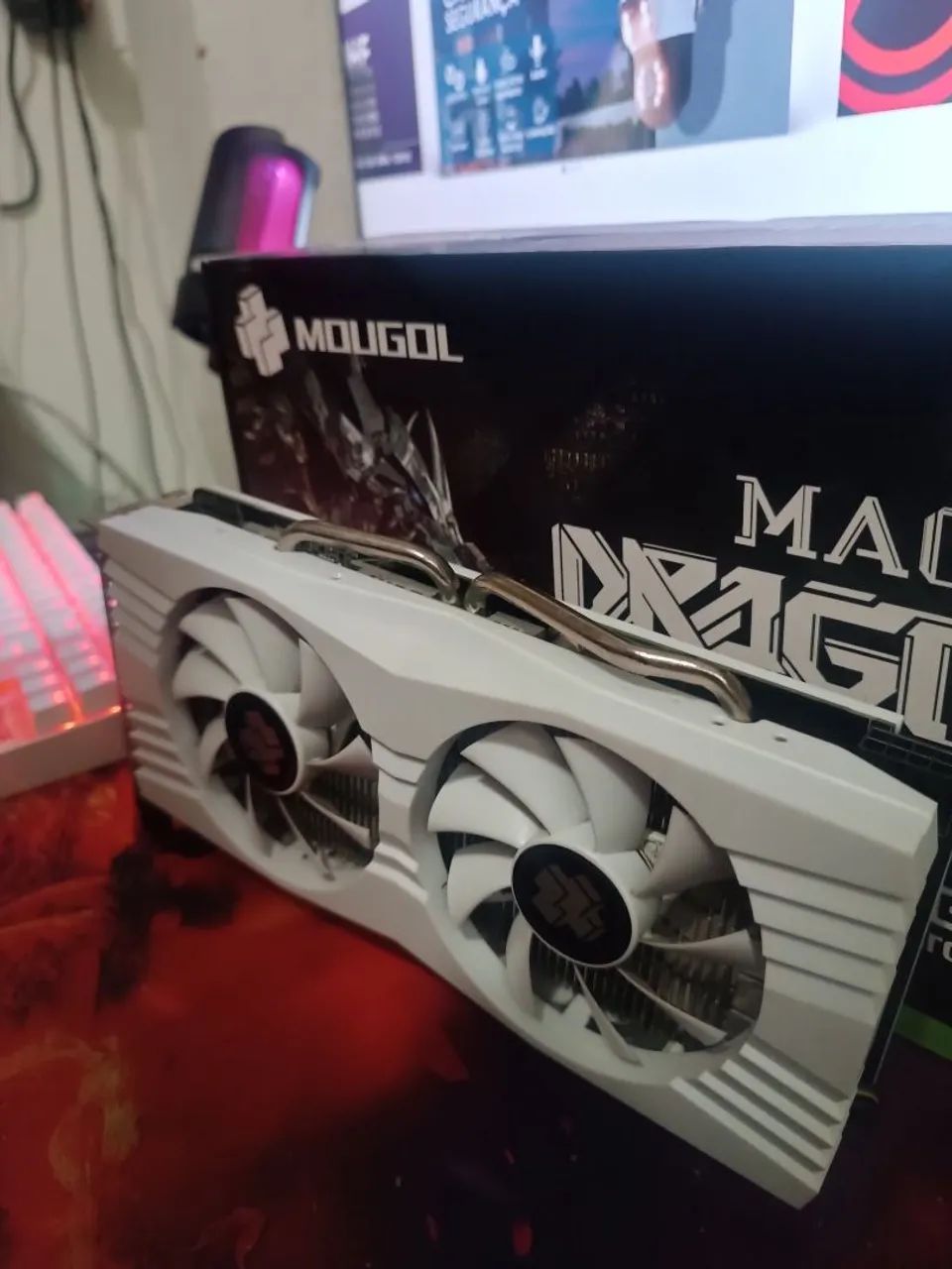 Placa de vídeo RX580 8GB - Branca- Mougol - Foto 4
