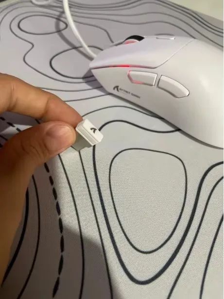 Mouse Attack shark R1 - Novo (Branco) - Foto 4