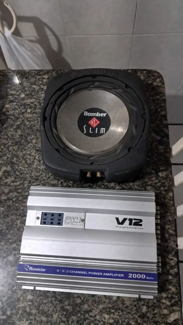 Caixa amplificada e modulo