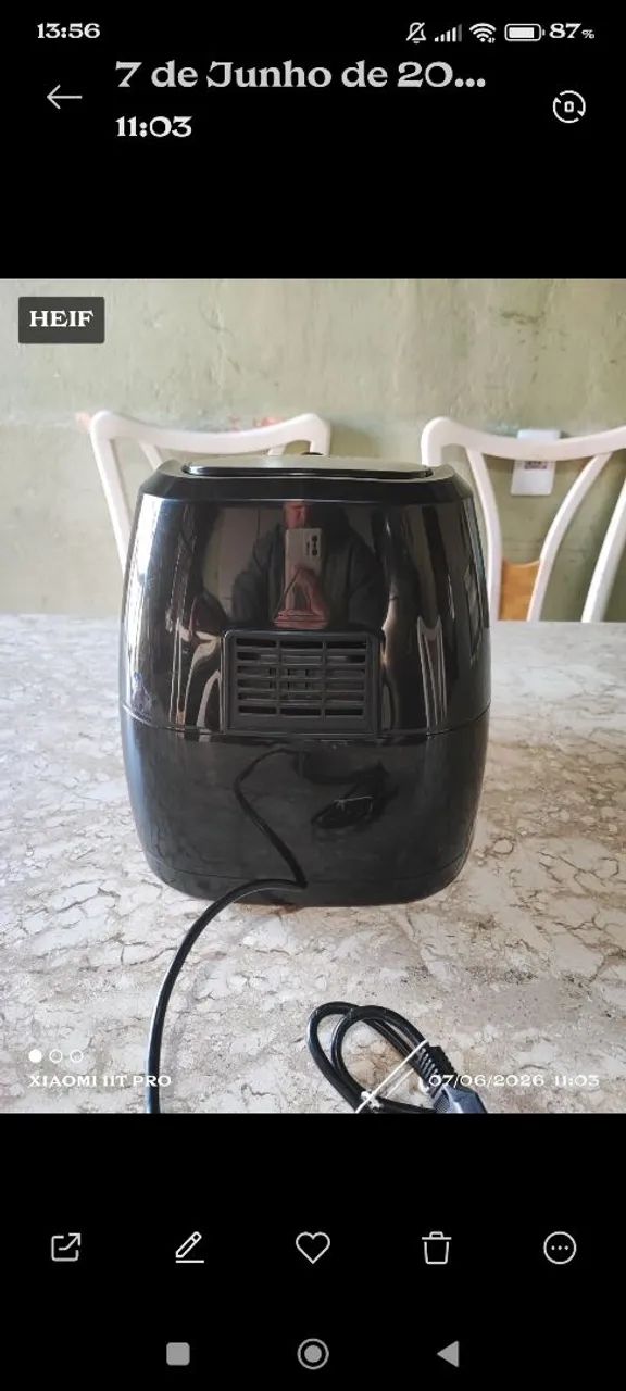 VENDE-SE AR FRAYER MONDIAL GRANDE CAPACIDADE FAMILY INOX--4L 127V - Foto 6