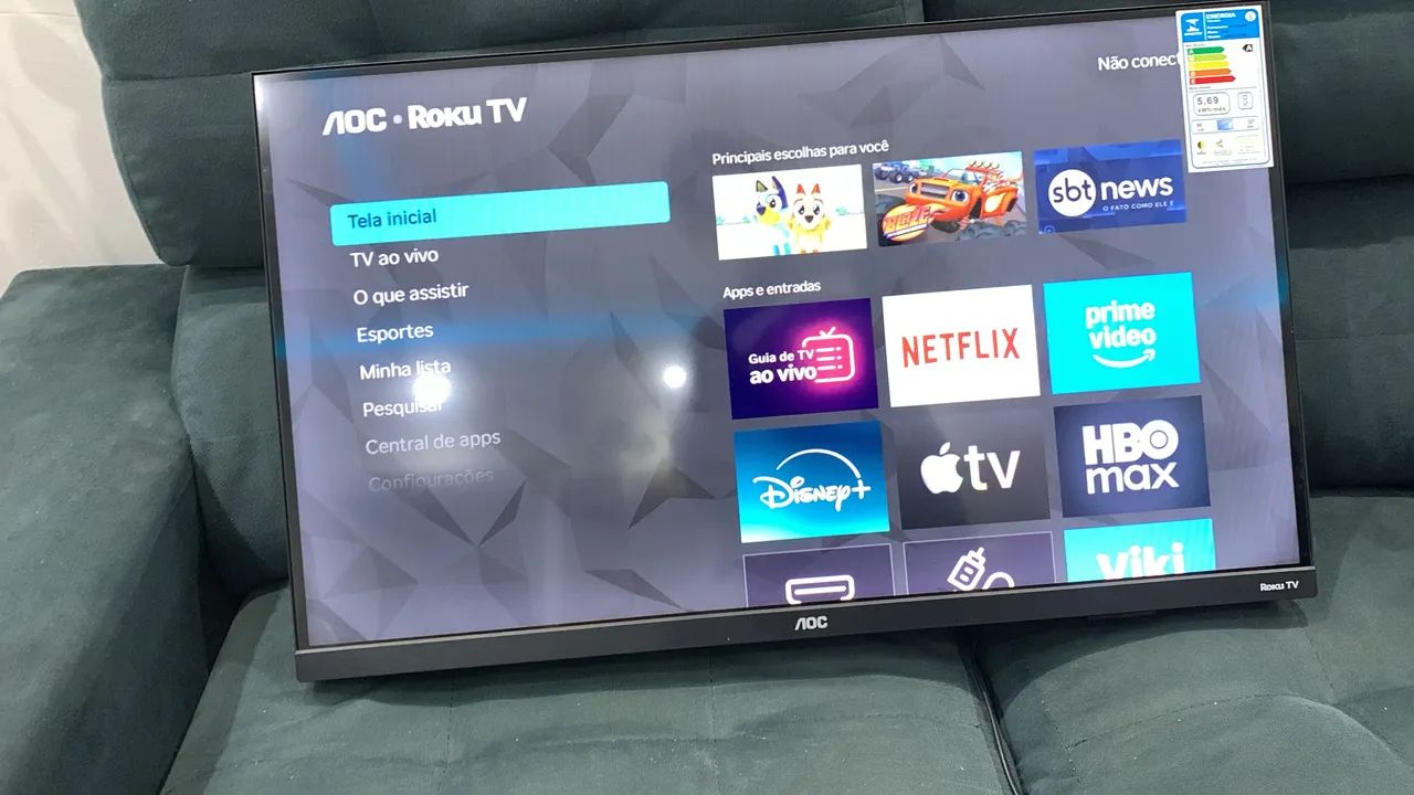 AOC Roku 32 Polegadas Nova422080433116293120