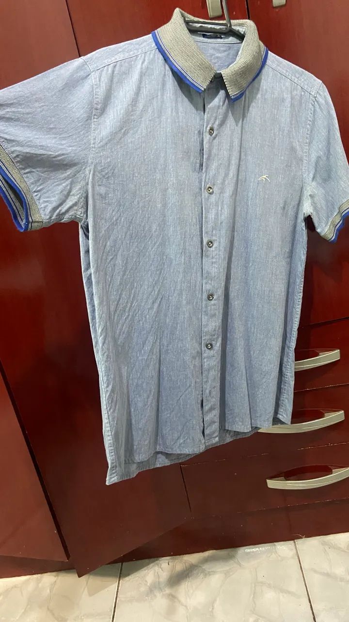 camisa cinza Maresia tamanho M 