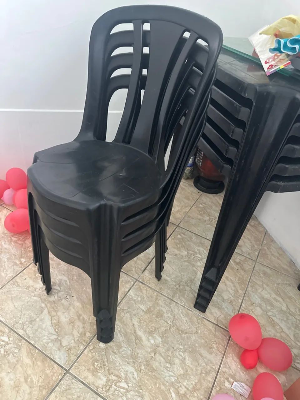 5 jogos de mesa plástica/bar e comércio  - Foto 2