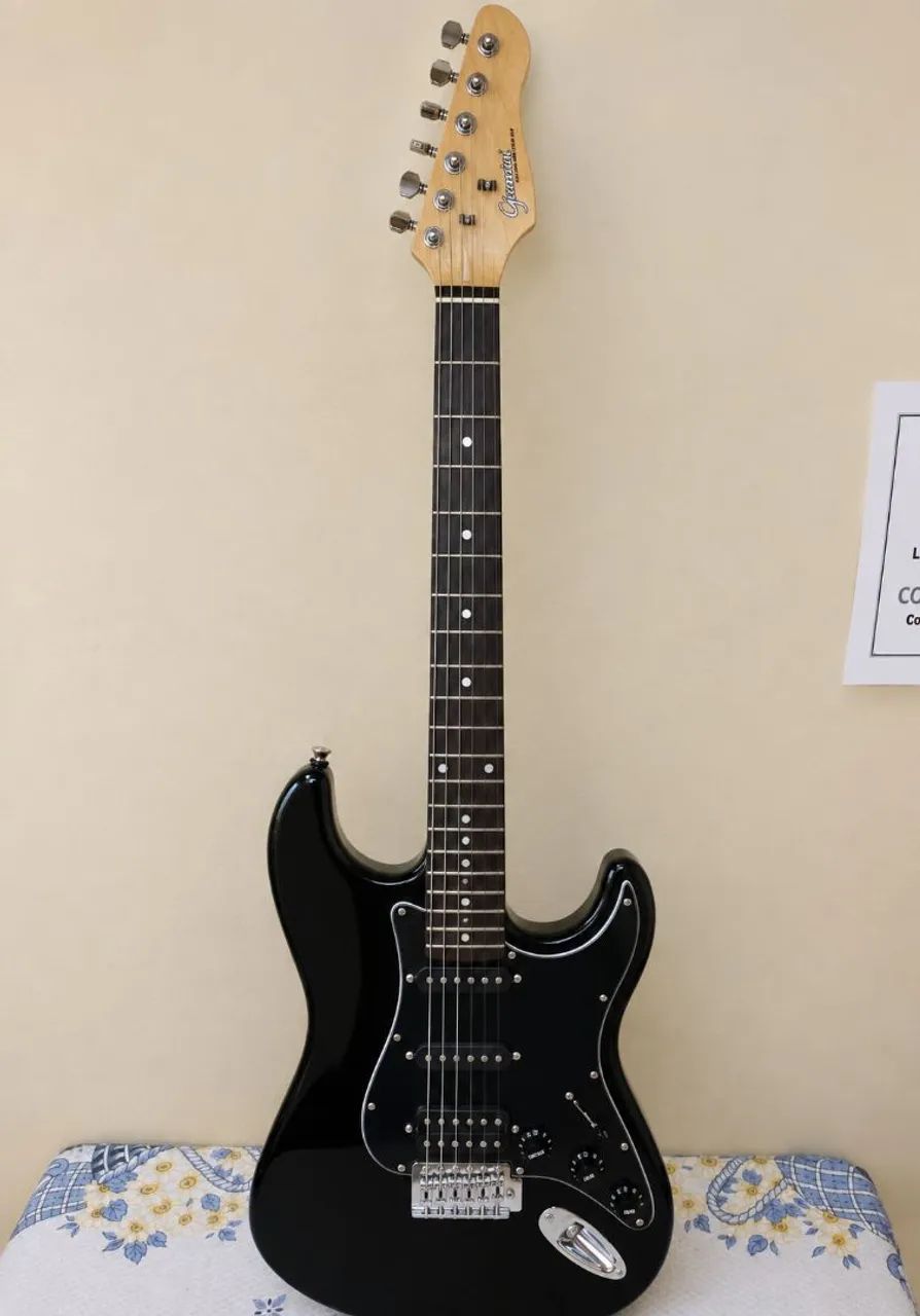 Guitarra Giannini Standar Series Preta + Complemento Opcional - Foto 2