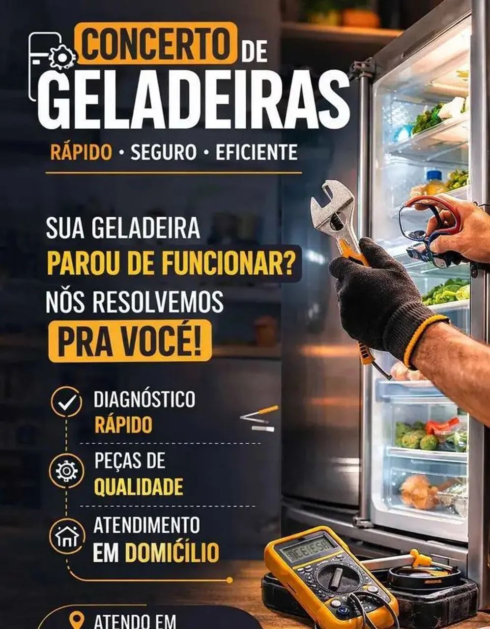 Manutenção geladeiras freezer 