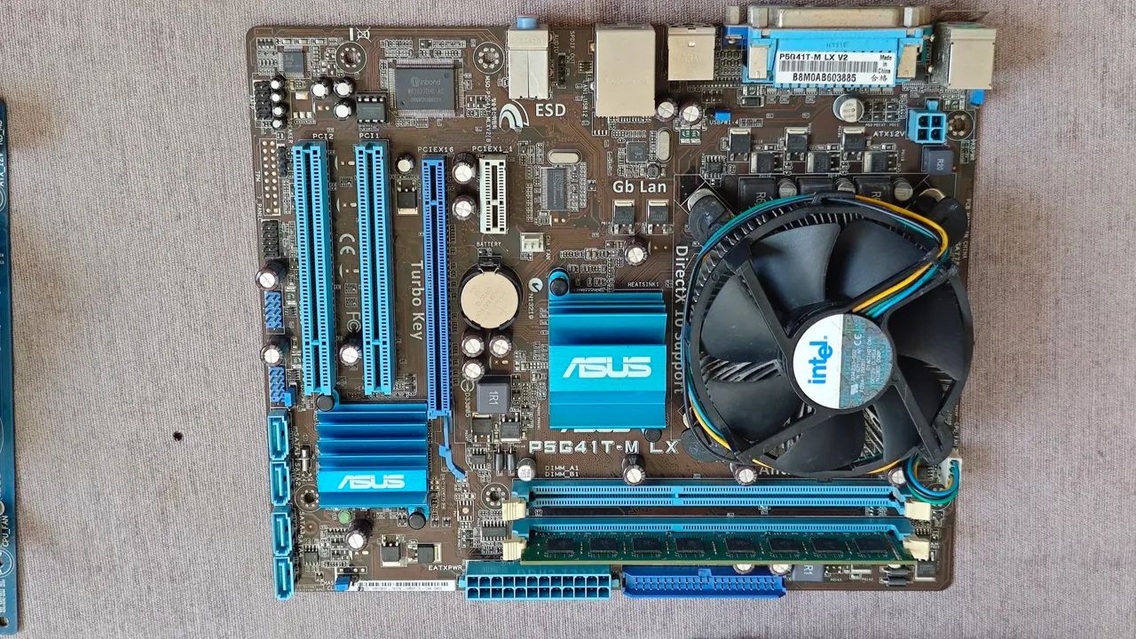 Kit Completo Core 2 Quad Q6600 + 4GB DDR3 + HD  | Funcionando