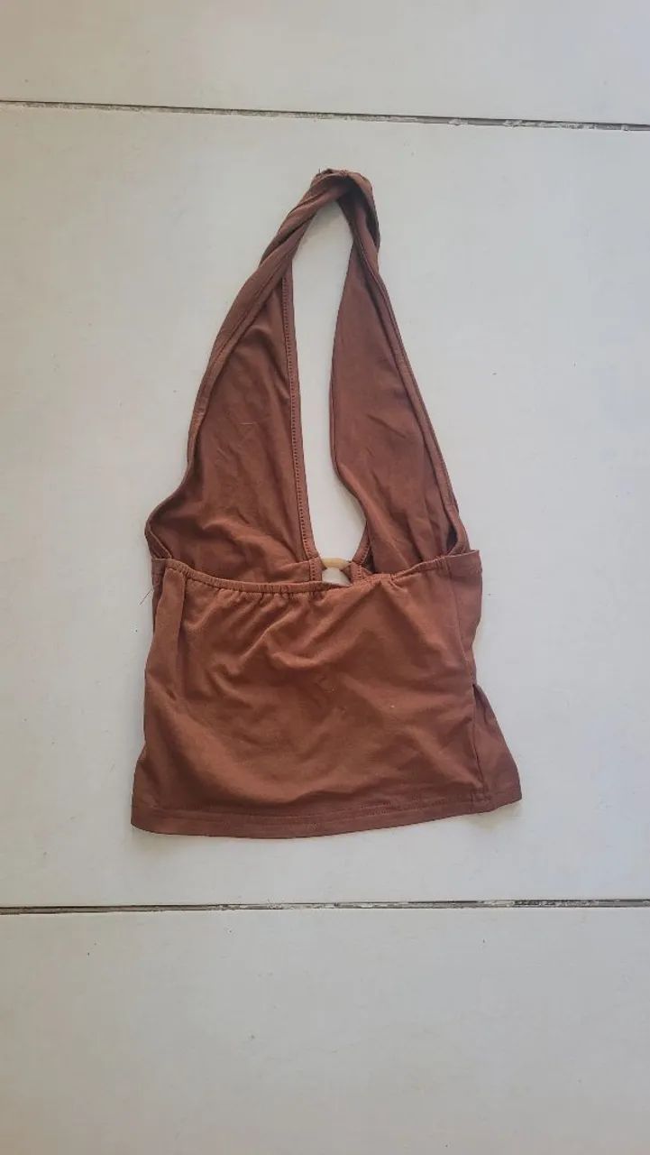 blusa marrom shein - Foto 3