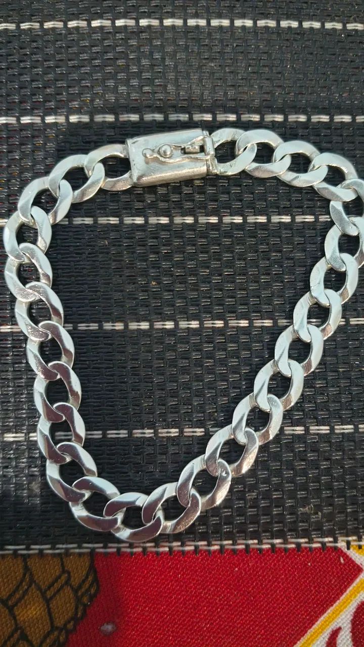 Pulseira de prata 8,5 melimetros  - Foto 2