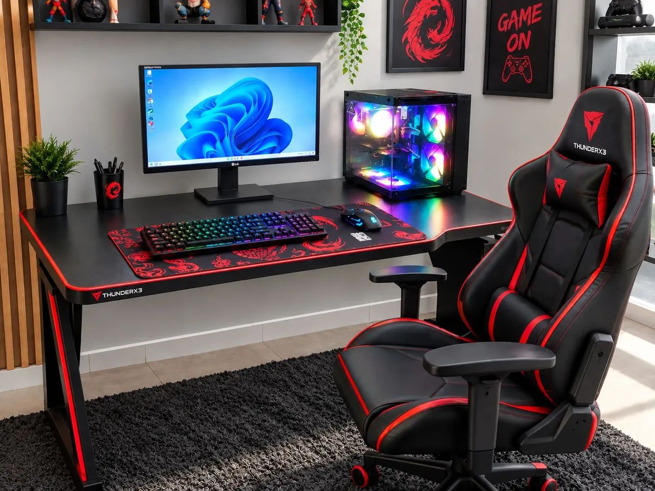 PC gamer Ryzen 7 com acessórios  - Foto 5