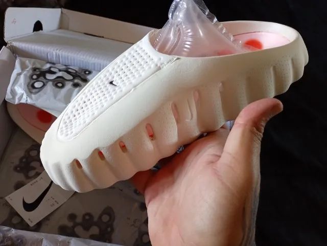 Slide Nike Mind 001 Light Bone bege original  - Foto 4
