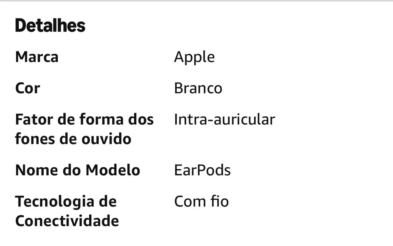 Apple EarPods com conector Lightning - Foto 3