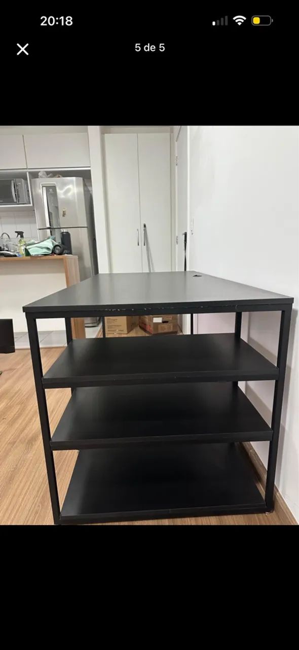 Mesa de escritório com prateleiras - Foto 5