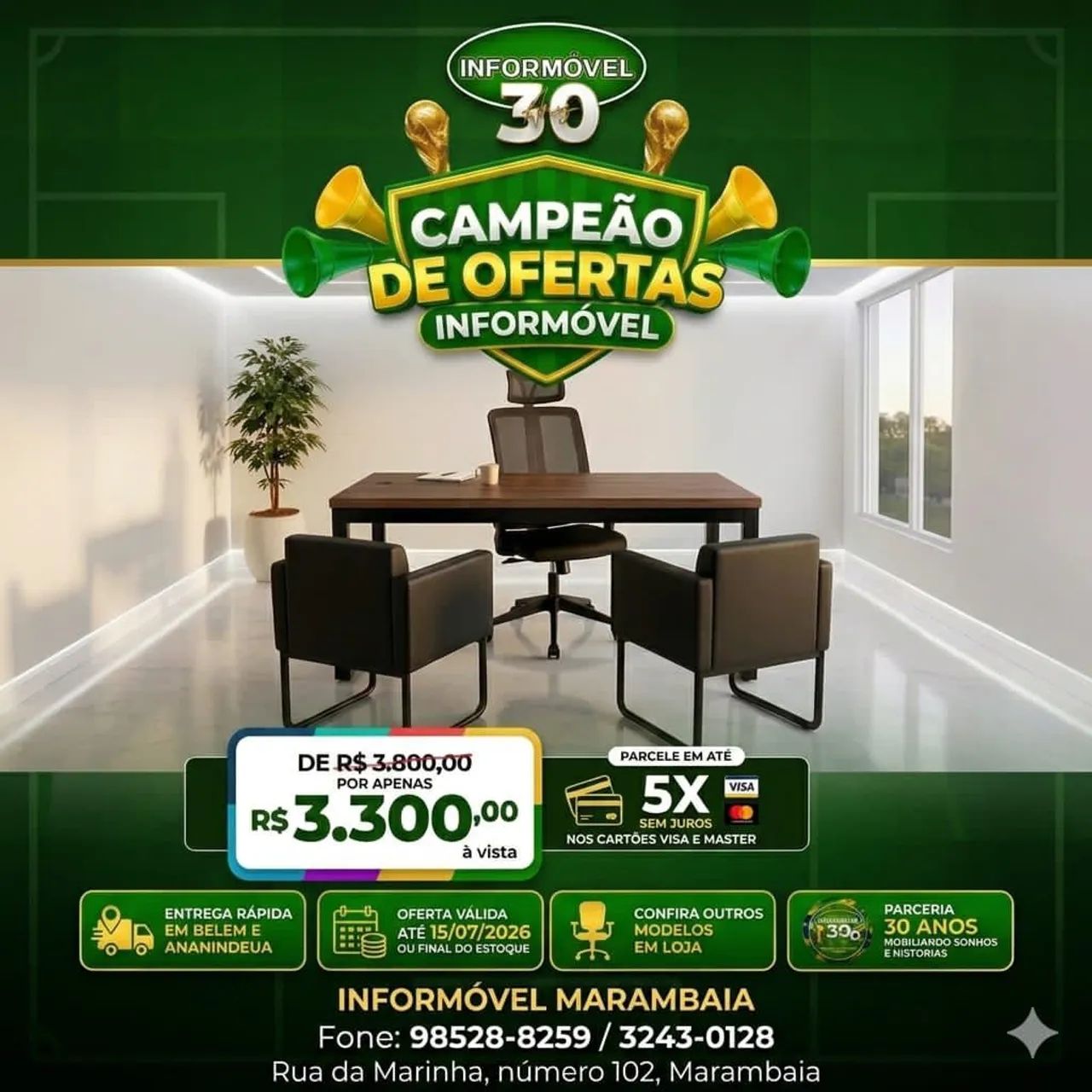 Conjunto para escritório em Ananindeua 