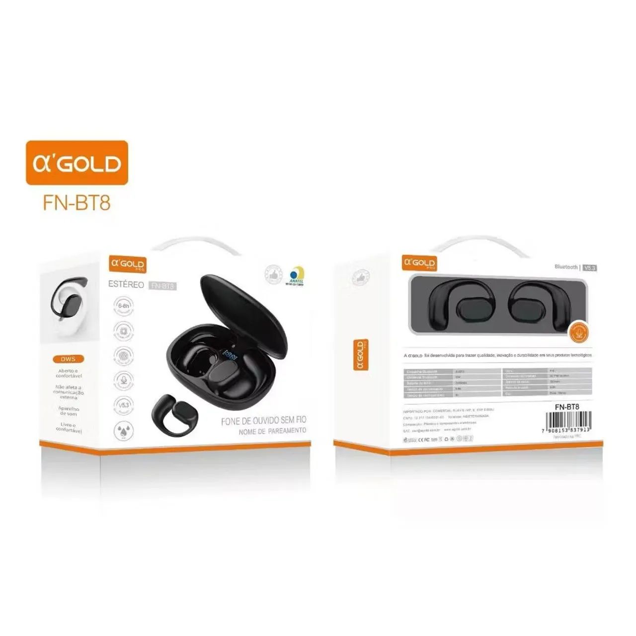 Fone de ouvido Bluetooth condução óssea - Foto 4