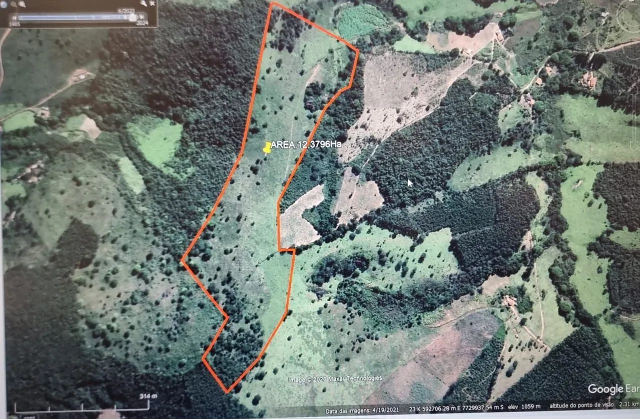 Terreno 12,3796 HA, perto de Biturí, Jeceaba