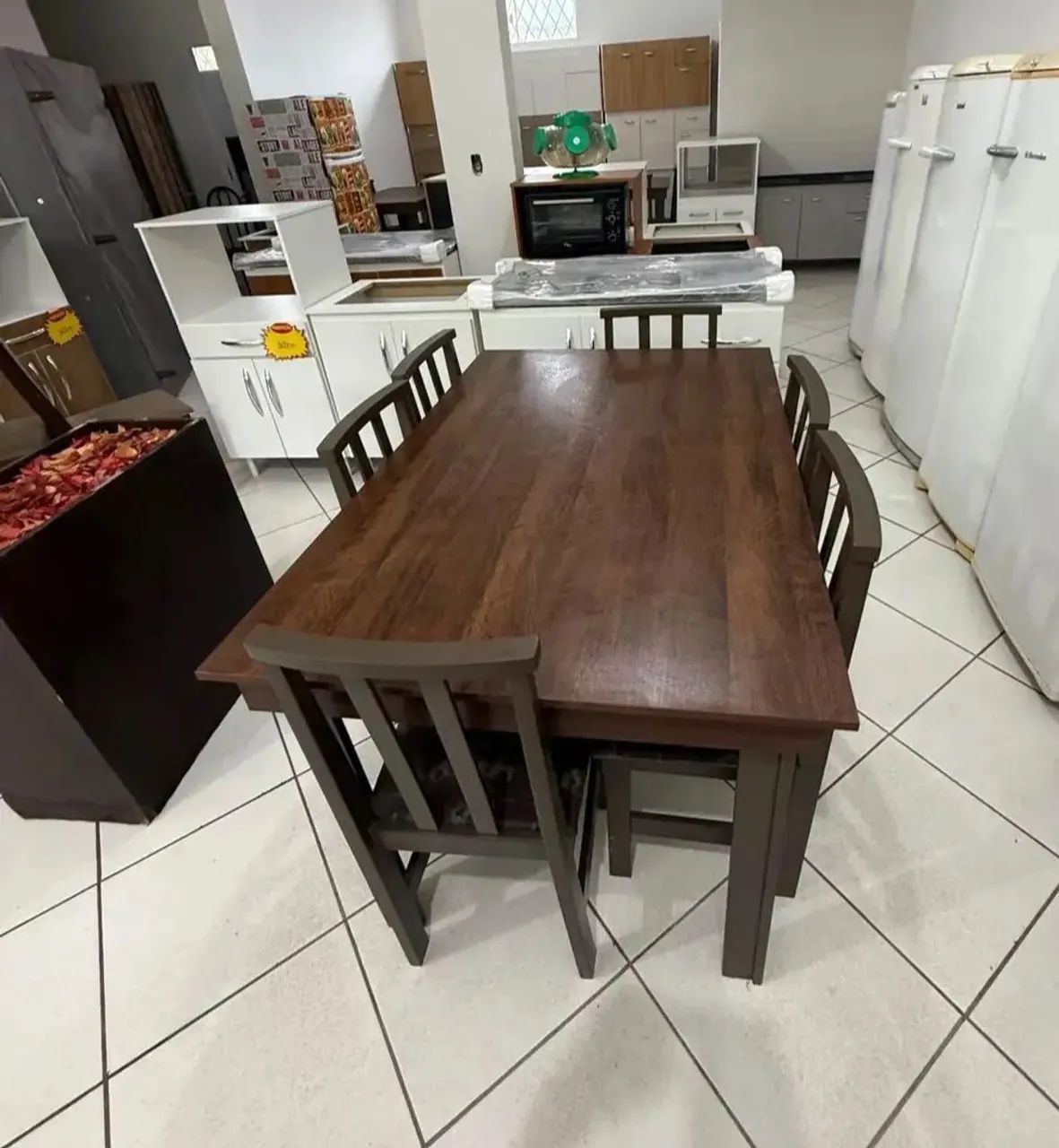 Mesa com 6 cadeiras novo  - Foto 2