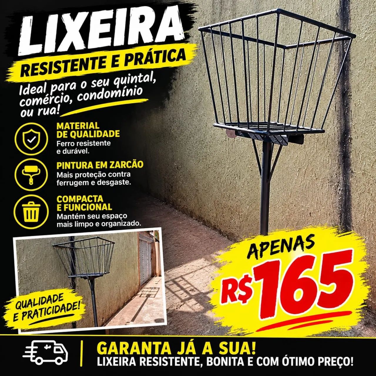 Lixeira de calçada 