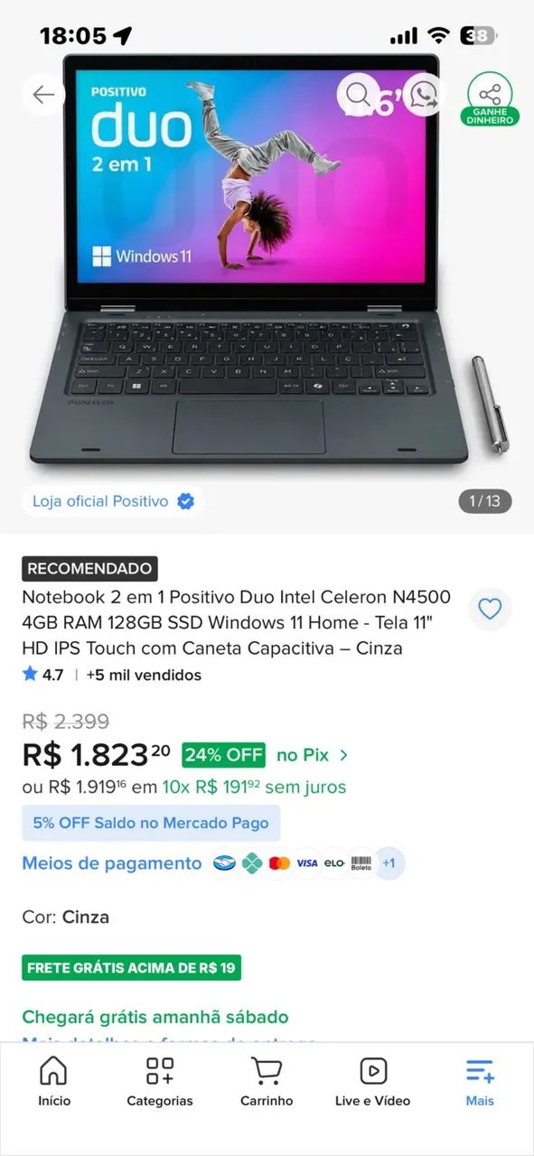 Notebook Duo Positivo  - Foto 2
