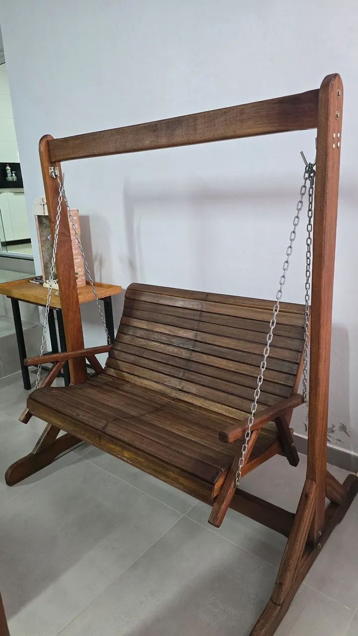 Banco de madeira (balanço) - Foto 2