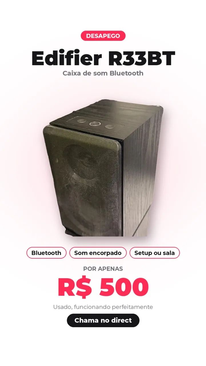 Caixa de Som Edifier R33BT Bluetooth 
