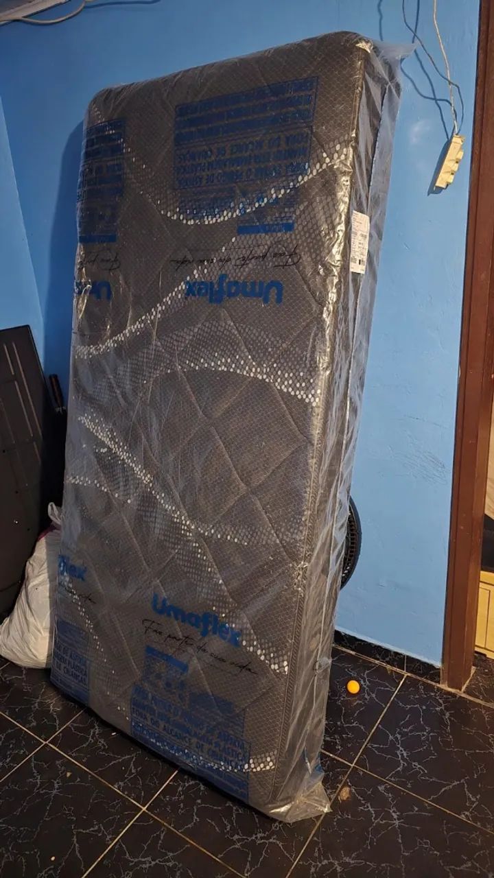 Cama Box de Solteiro Umaflex 63X88X188cm Nova - Foto 5