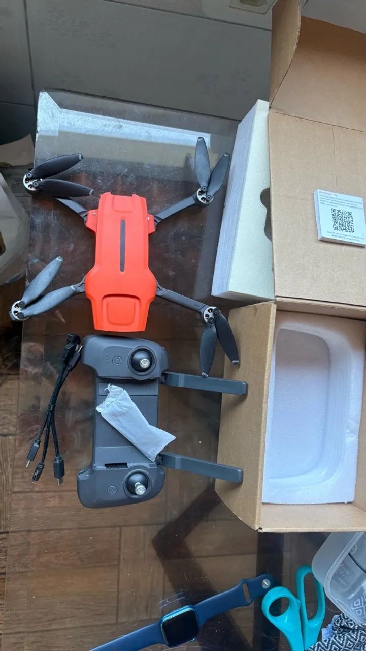 Drone FIMI Mini 3 4K Laranja + Controle + Caixa - Sem Bateria - Foto 5