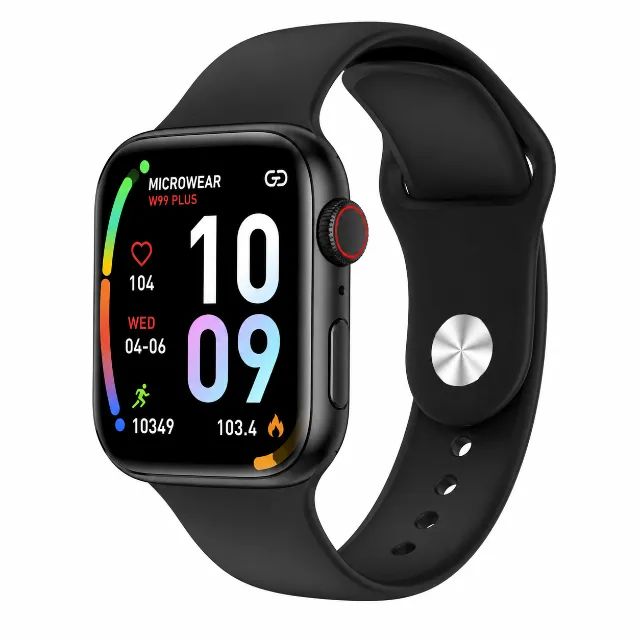 Smartwatch Preto | Tela Grande | Pronta Entrega