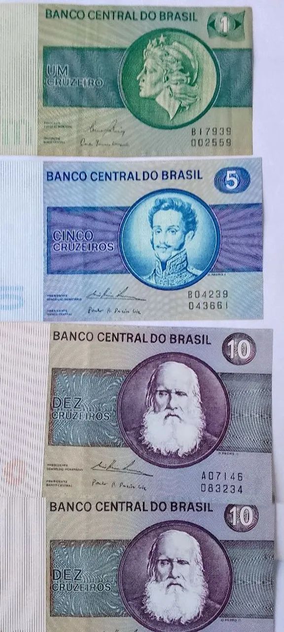 7 notas de cruzeiro soberbas de 1.5,10 e 100 - Foto 2