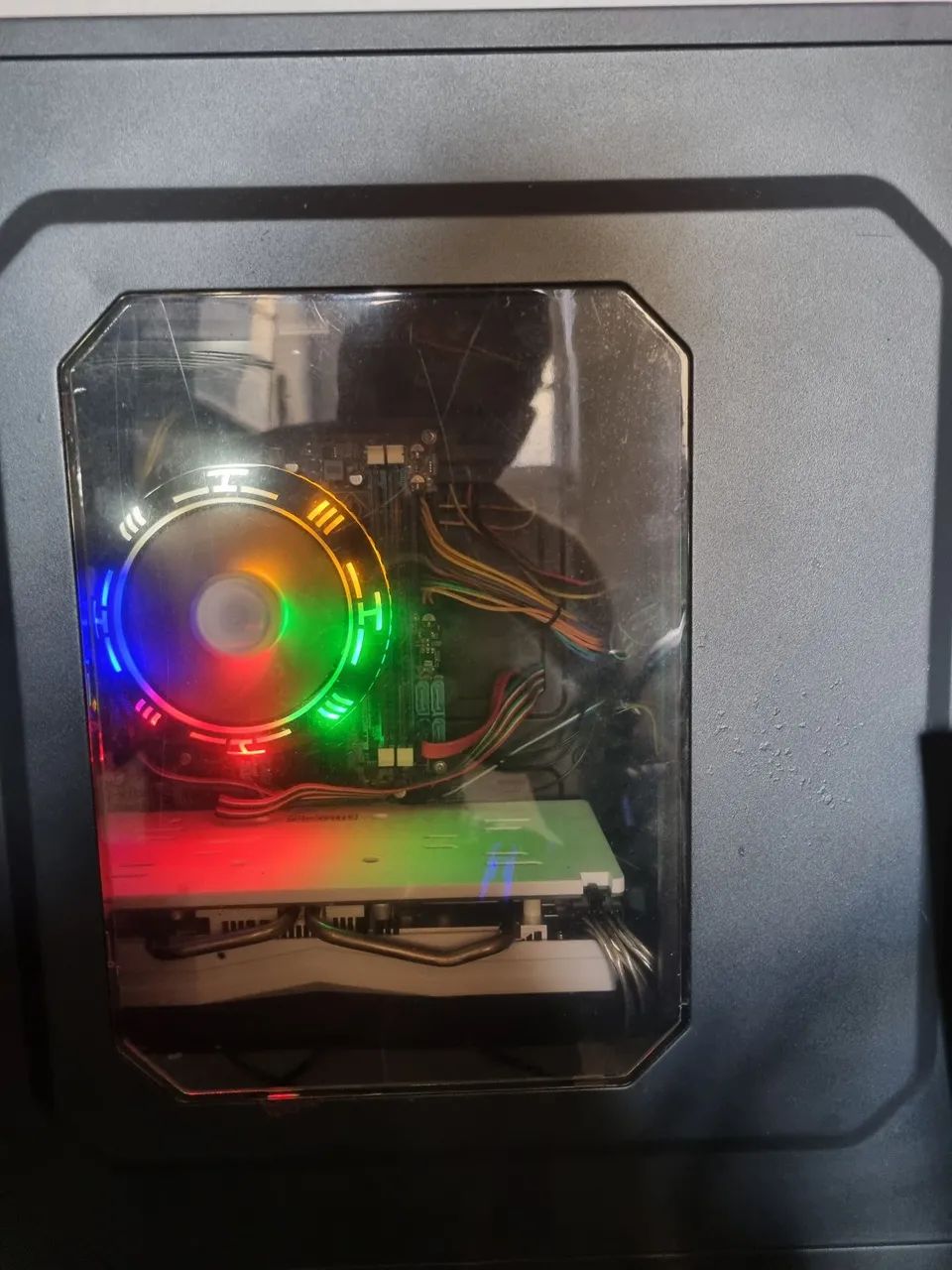 VENDO PC GAMER COMPLETO PLACA DE VÍDEO RX580 8GB CM 9 MESES DE COMPRADA - Foto 6