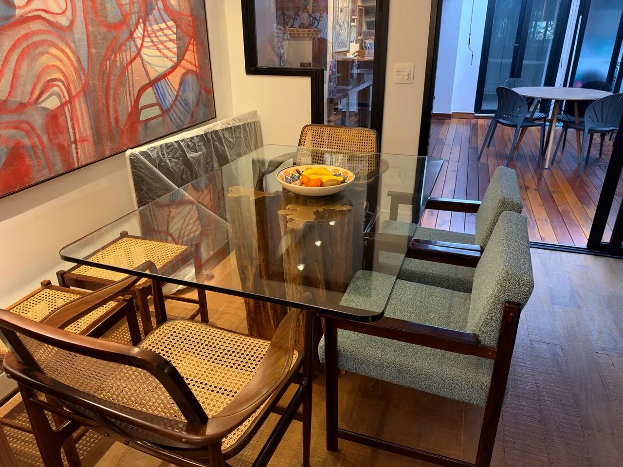Mesa de Vidro e base Guarantã  - Foto 3
