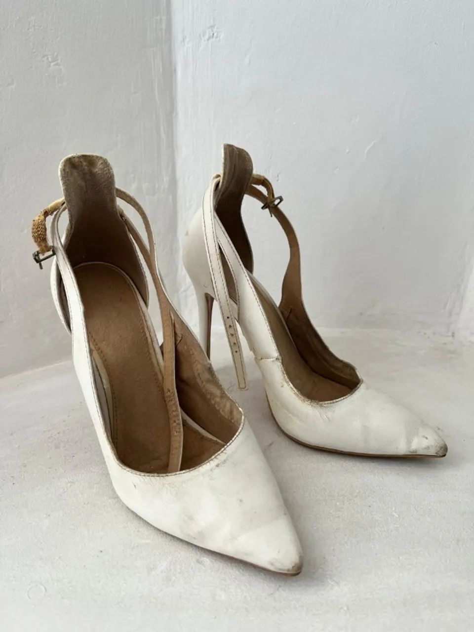 Scarpin Branco 35 - Foto 2