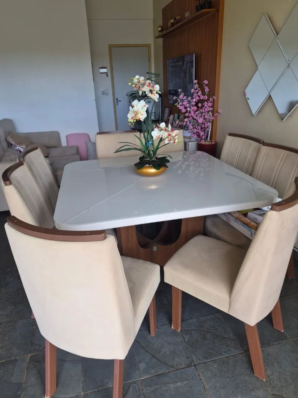 Mesa quadrada 8 lugares  - Foto 4