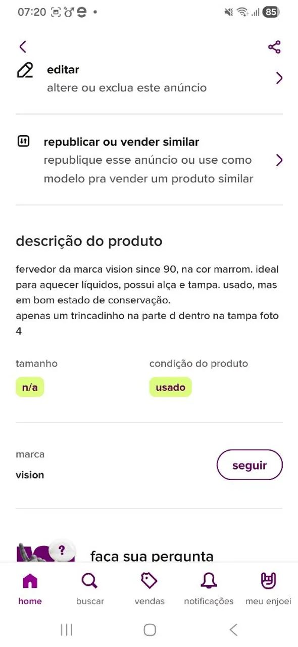 Fervedor marca vision since 90 - Foto 5