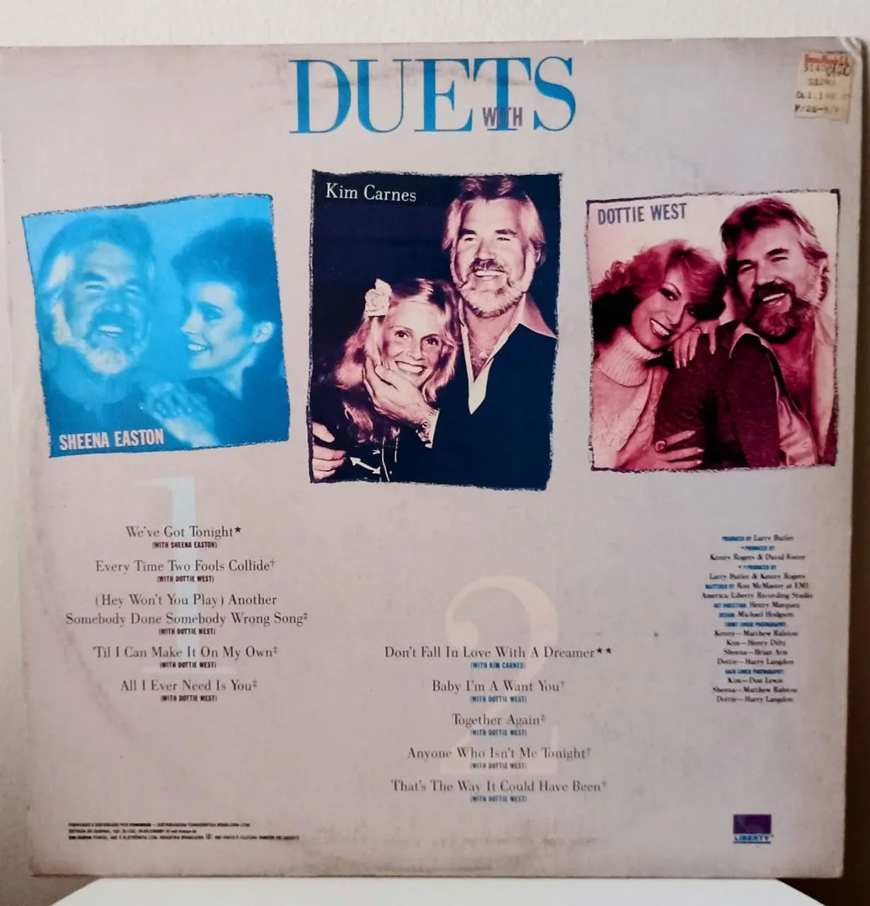 Kenny Rogers. DUETS. Vinil. Imperdível!  - Foto 2