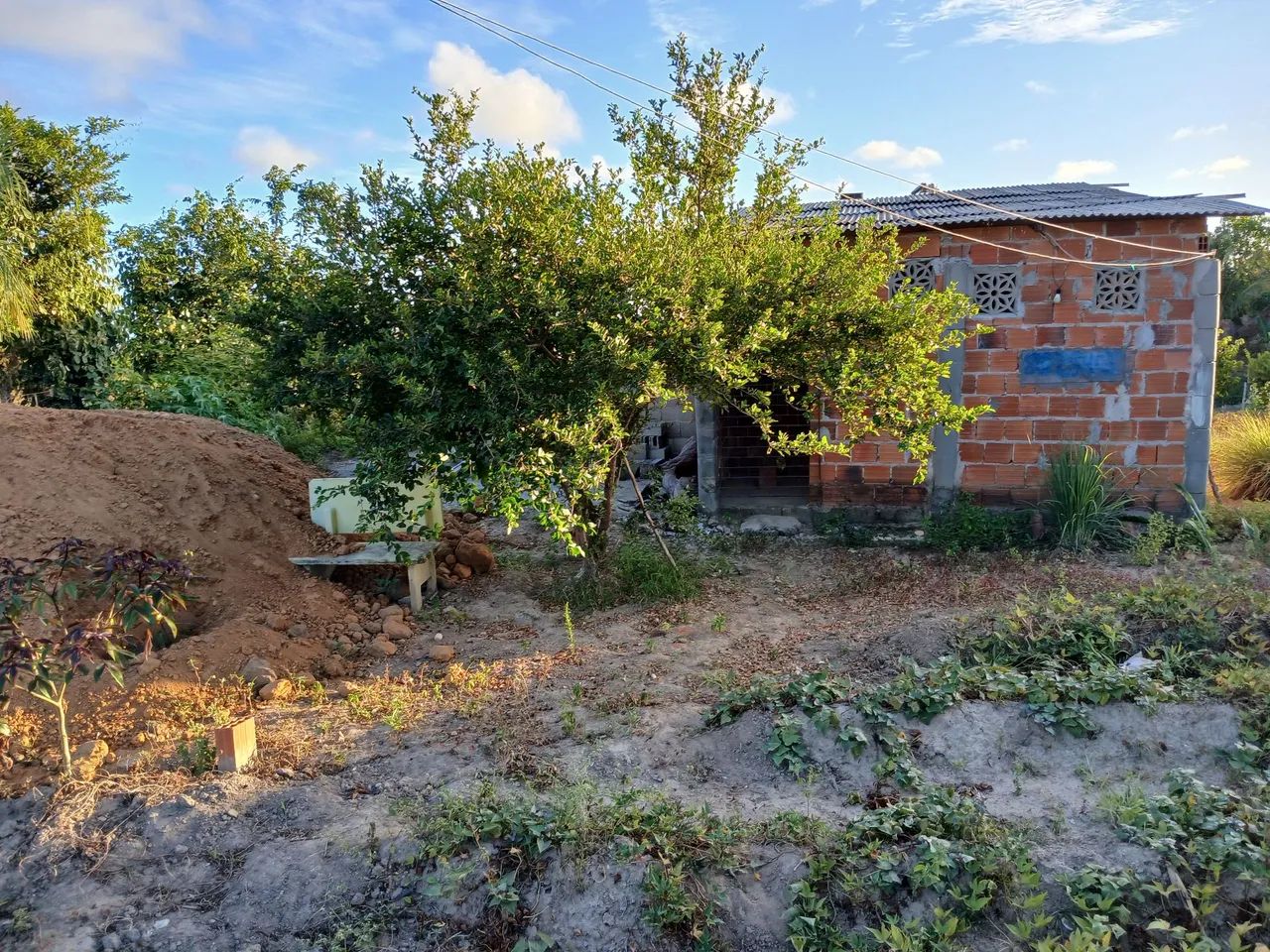 Vendo terreno ja com uma casinha dentro 