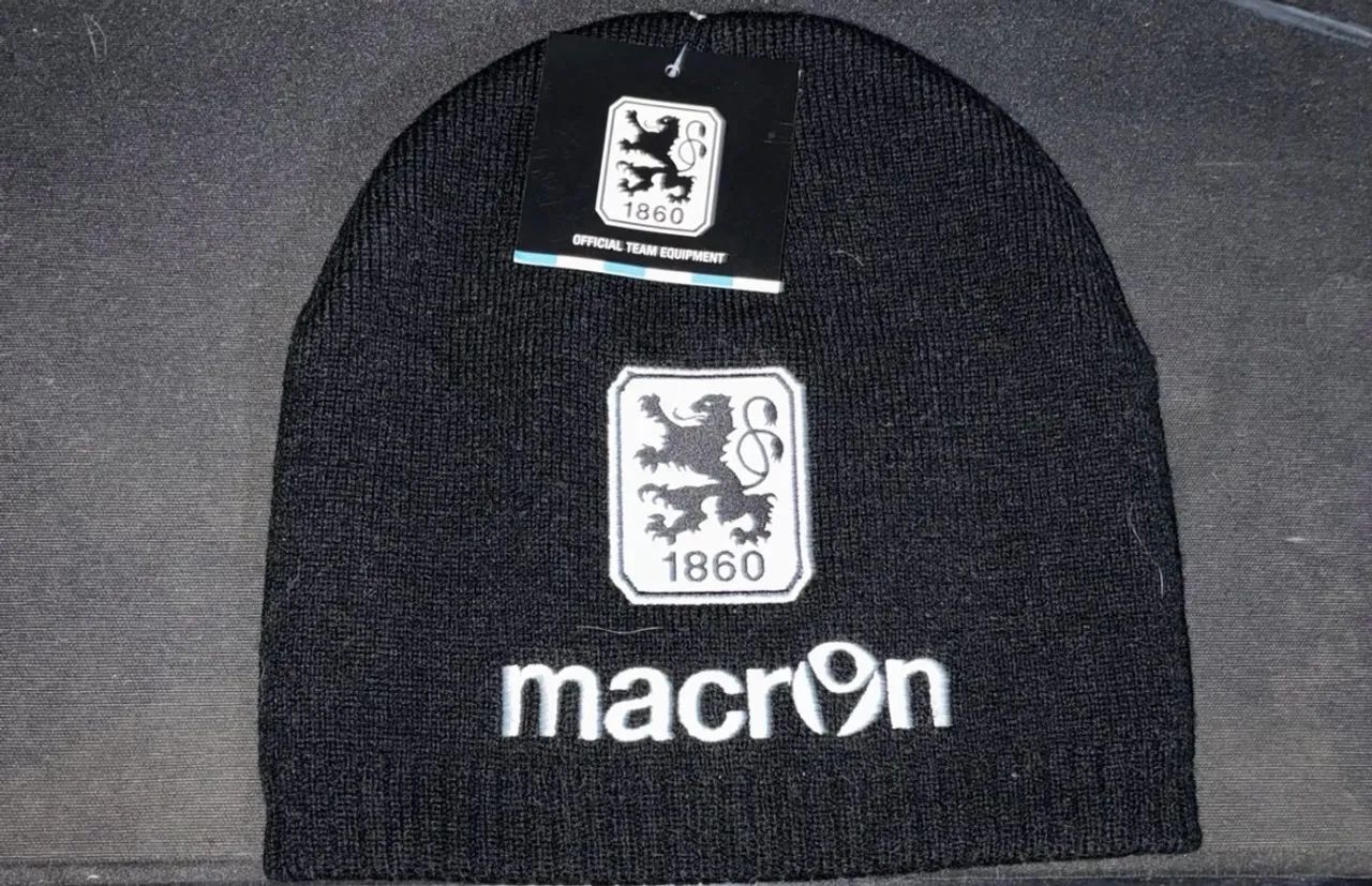 Touca preta gorro macron 