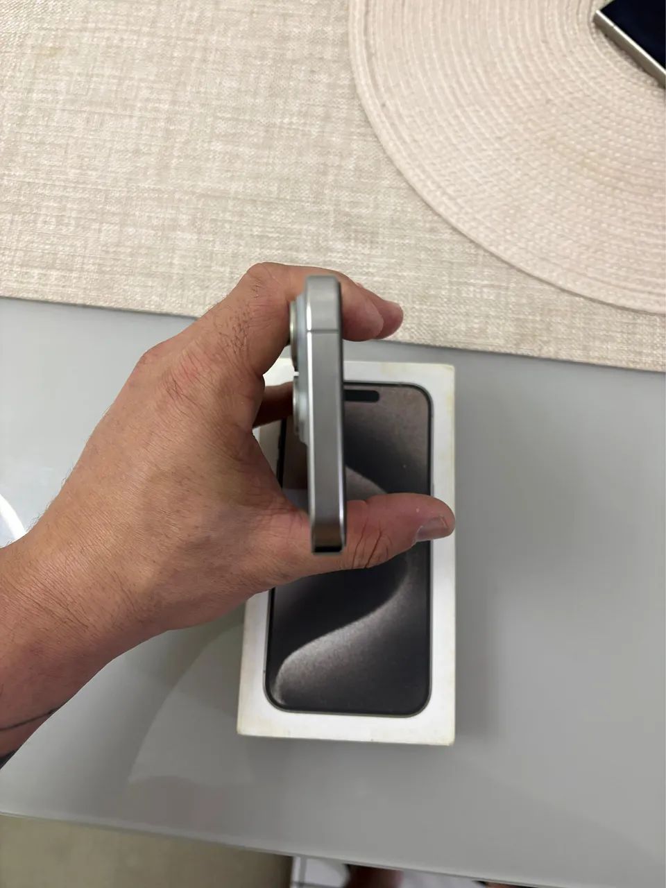iPhone 15 pro prata 