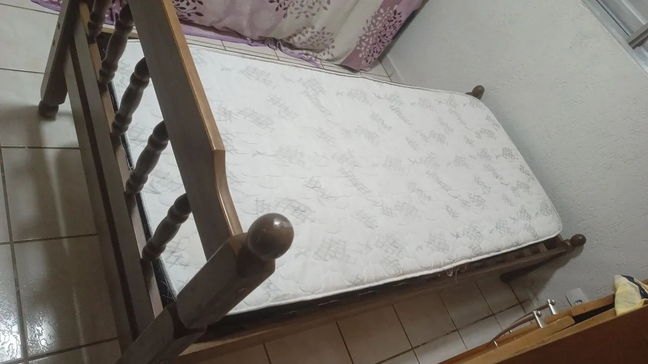 Cama de solteiro com colchao - Foto 3