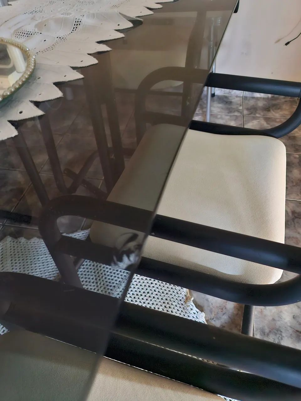 Mesa de vidro 180x70 - Foto 3